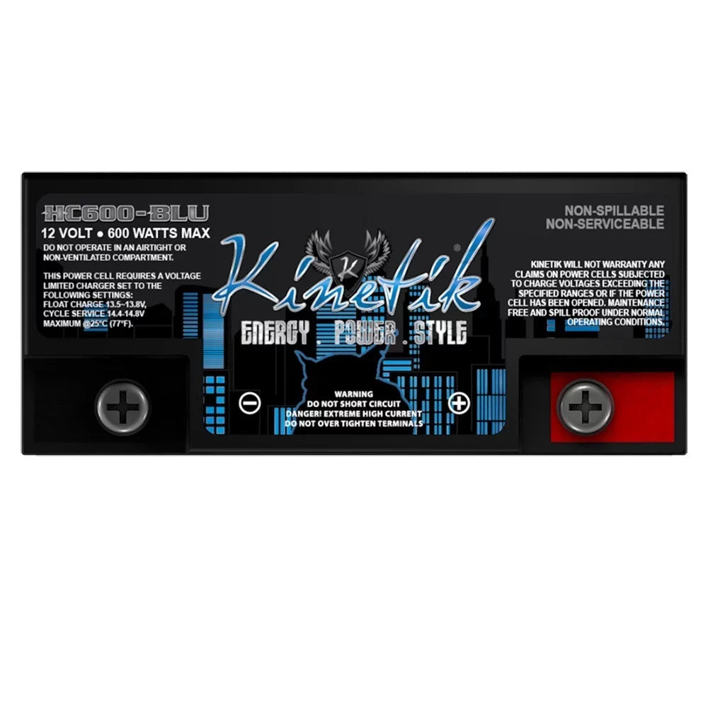 Kinetik HC600BLU 600W 12V Power Cell Replacement Battery for XSize XP750 D680 Size680