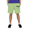 Moschino Men's Light Green Logo-Print Organic-Cotton Sizehorts, Brand Sizeize 46 (USize Sizeize 30)
