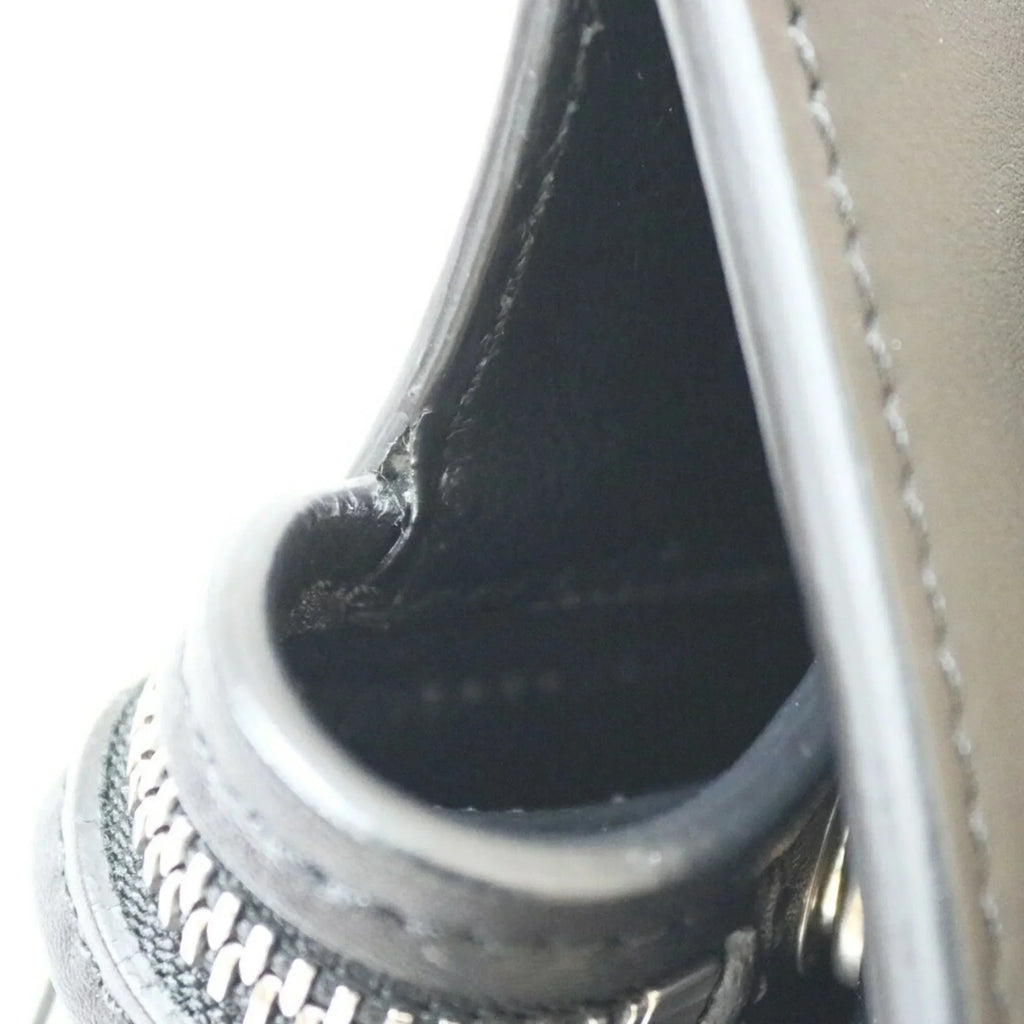 Pre-Owned CELINE Celine Handbag Edge Overseas Large Black Yellow Women's Leather (Fair)