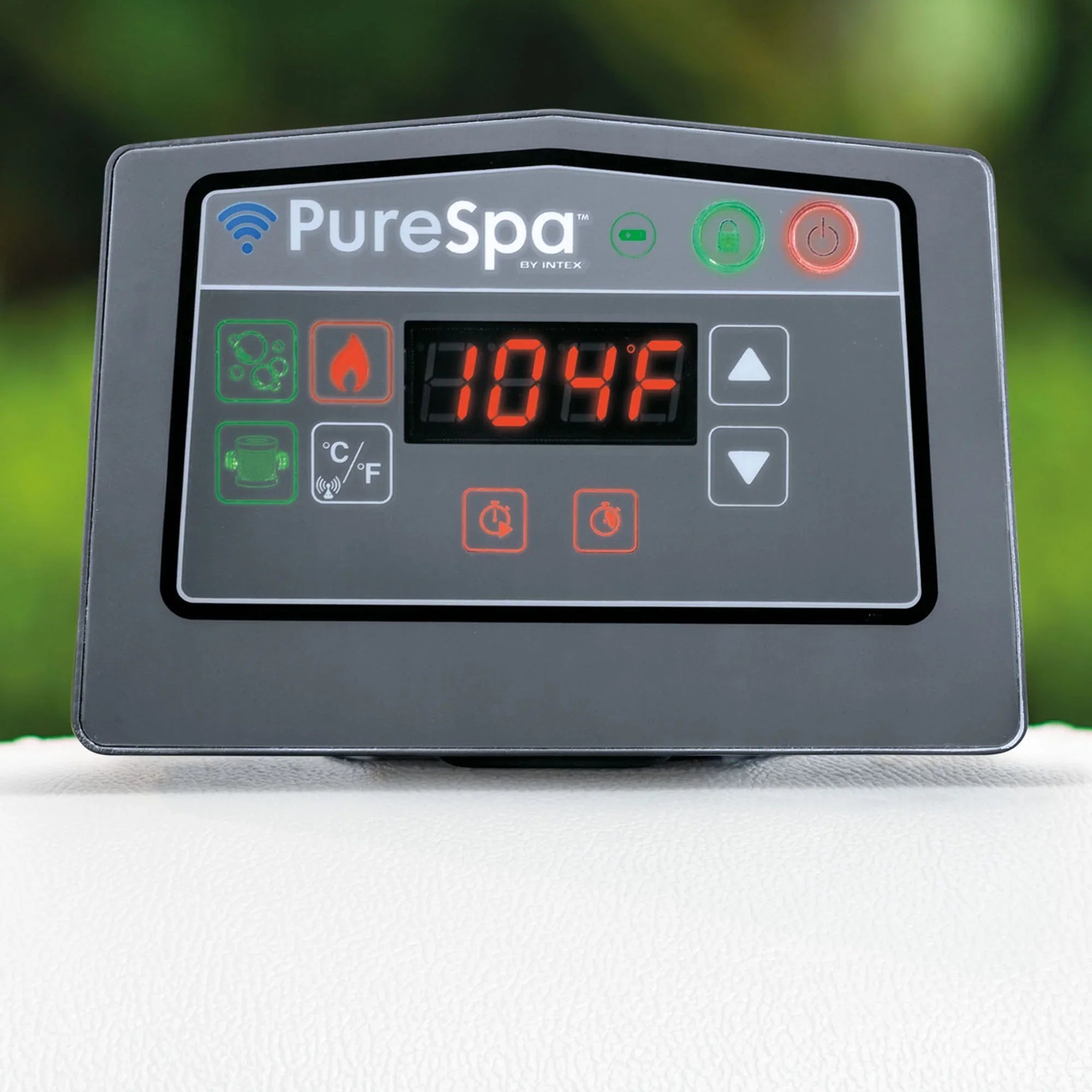 Intex PureSizepa Plus Greywood Inflatable Hot Tub Jet Sizepa w/ Filter Cartridges