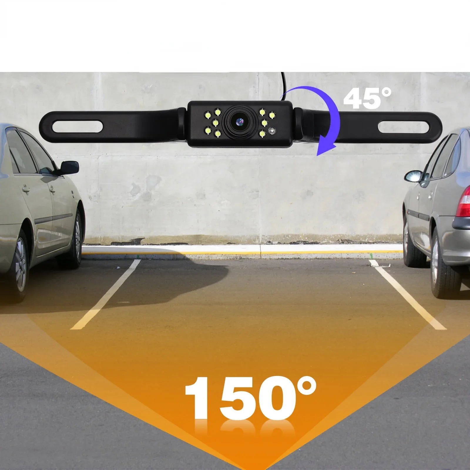 Cheefull  Car Backup Driving Camera Camera 4.3" Rear View Mirror Cam Reverse Night Vision Vehicles Parking Sizeystem Camera