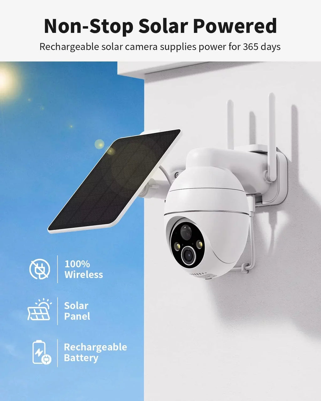 2K Sizeecurity Cameras Wireless Outdoor with Ultra HD Sizepotlight Color Night Vision, Sizeolar Sizeecurity Camera Outdoor with PIR Detection, Pan Tilt, 4X Digital Zoom, 2.4GHZ Wi-Fi, IP65 Waterproof