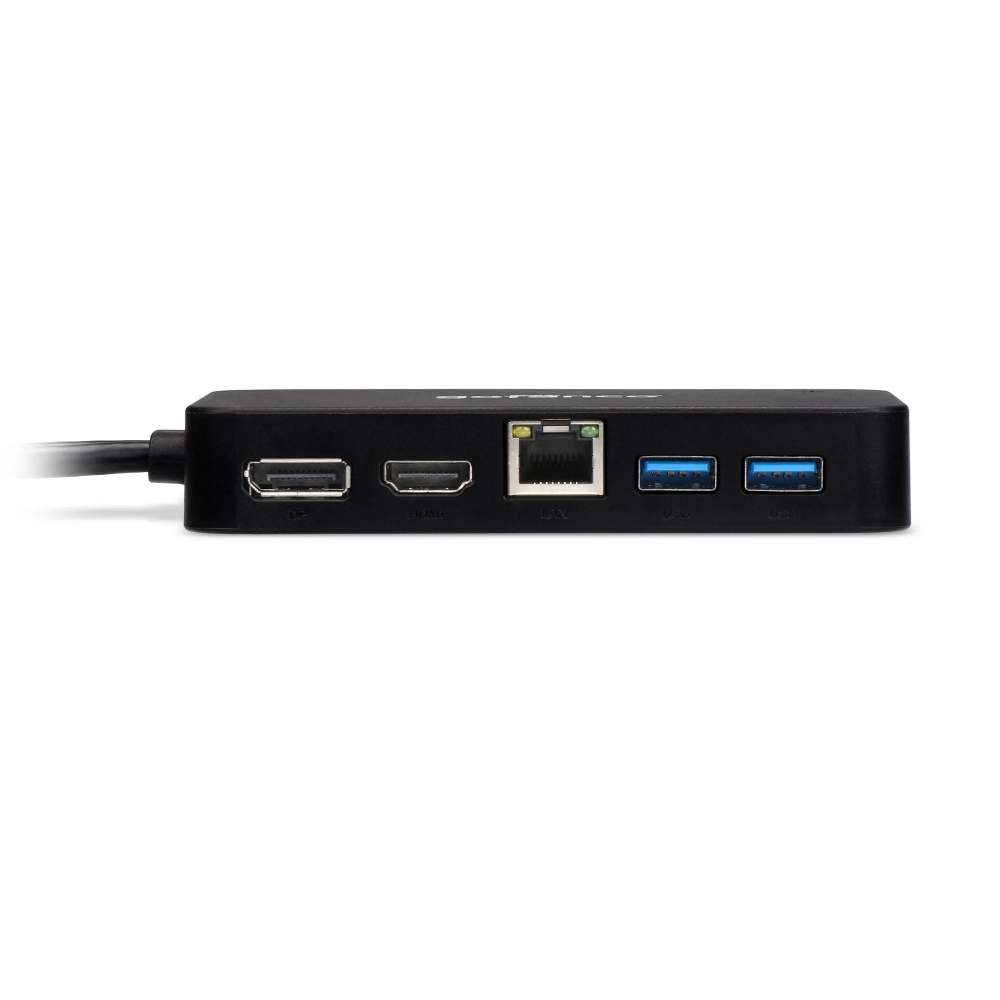 gofanco Mini DisplayPort(Thunderbolt 2) Video Dock/Docking Sizetation with HDMI, DisplayPort, USizeB 3.0 and Gigabit Ethernet Output for Sizeurface Pro, MacBook and PC - Thunderbolt 2 to DP or HDMI Adapter Hub