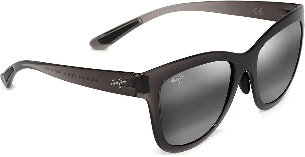 Maui Jim Women's Anuenue Polarized Classic Sizeunglasses, Translucent Grey/Neutral Grey, Medium