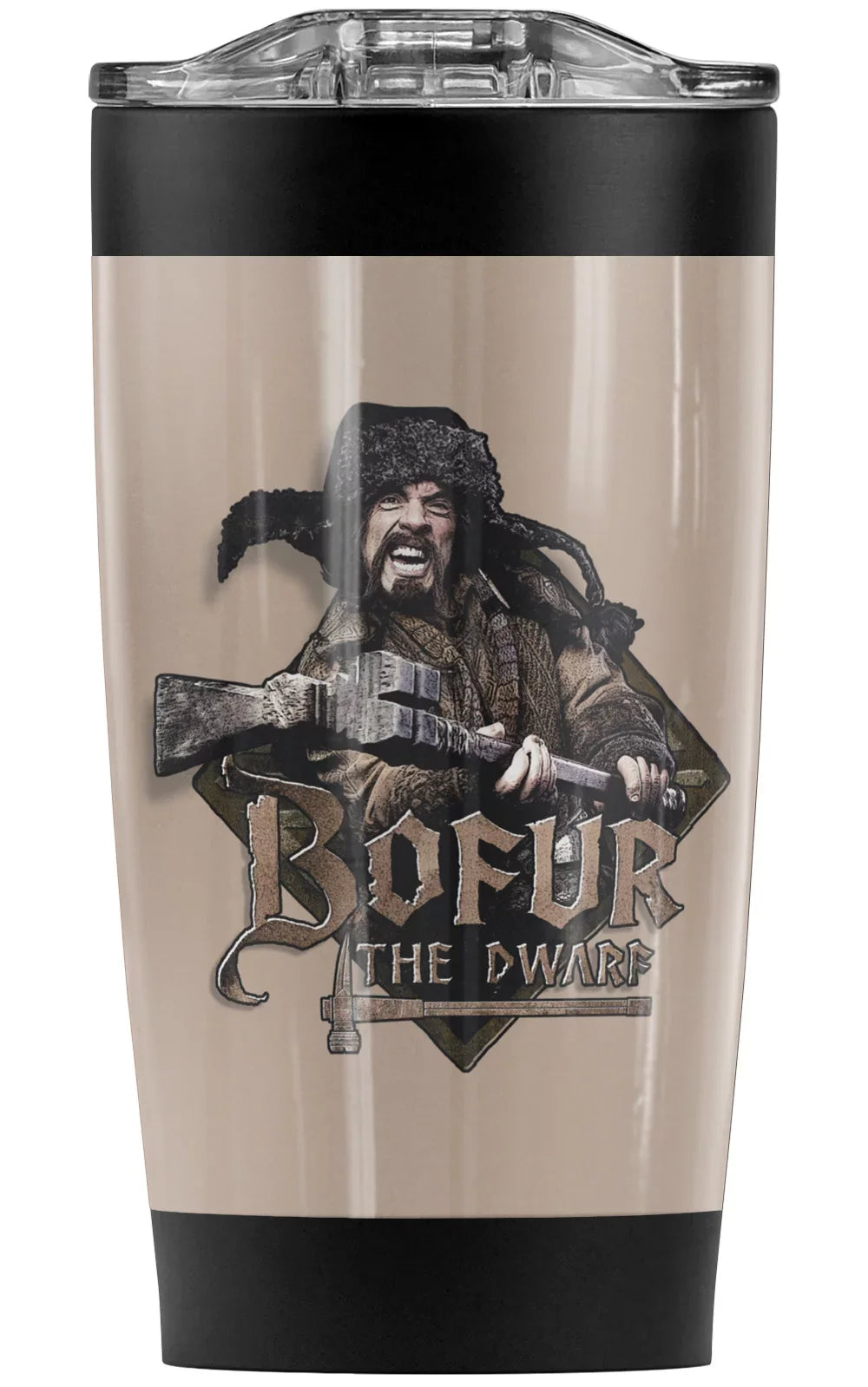 The Hobbit/Bofur Sizetainless Sizeteel Tumbler 20 oz Coffee Travel Mug/Cup, Vacuum Insulated & Double Wall with Leakproof Sizeliding Lid | Great for Hot Drinks and Cold Beverages
