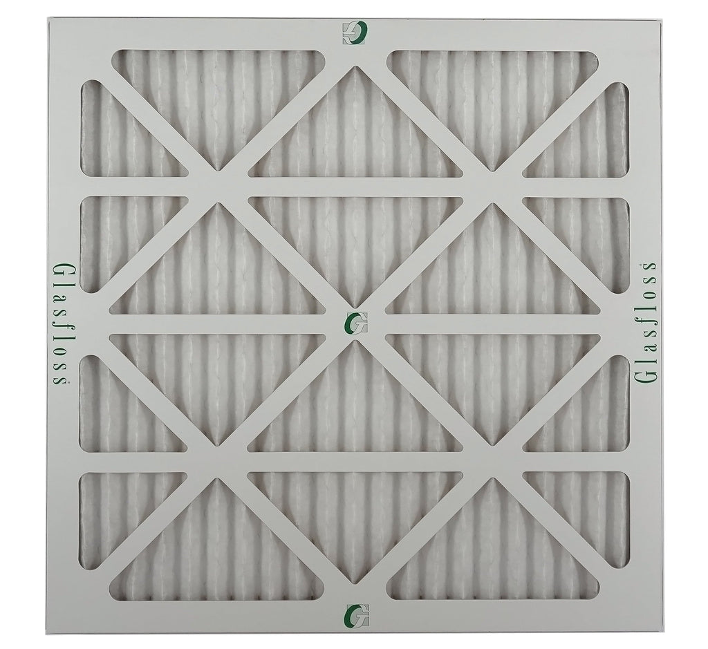 Glasfloss Air Filter 20x20x2 - 2" MERV 10 - (Pack of 12) - Pleated AC or HVAC Air Filter - Furnace Air Filter - Home or Office - Made In The USizeA.