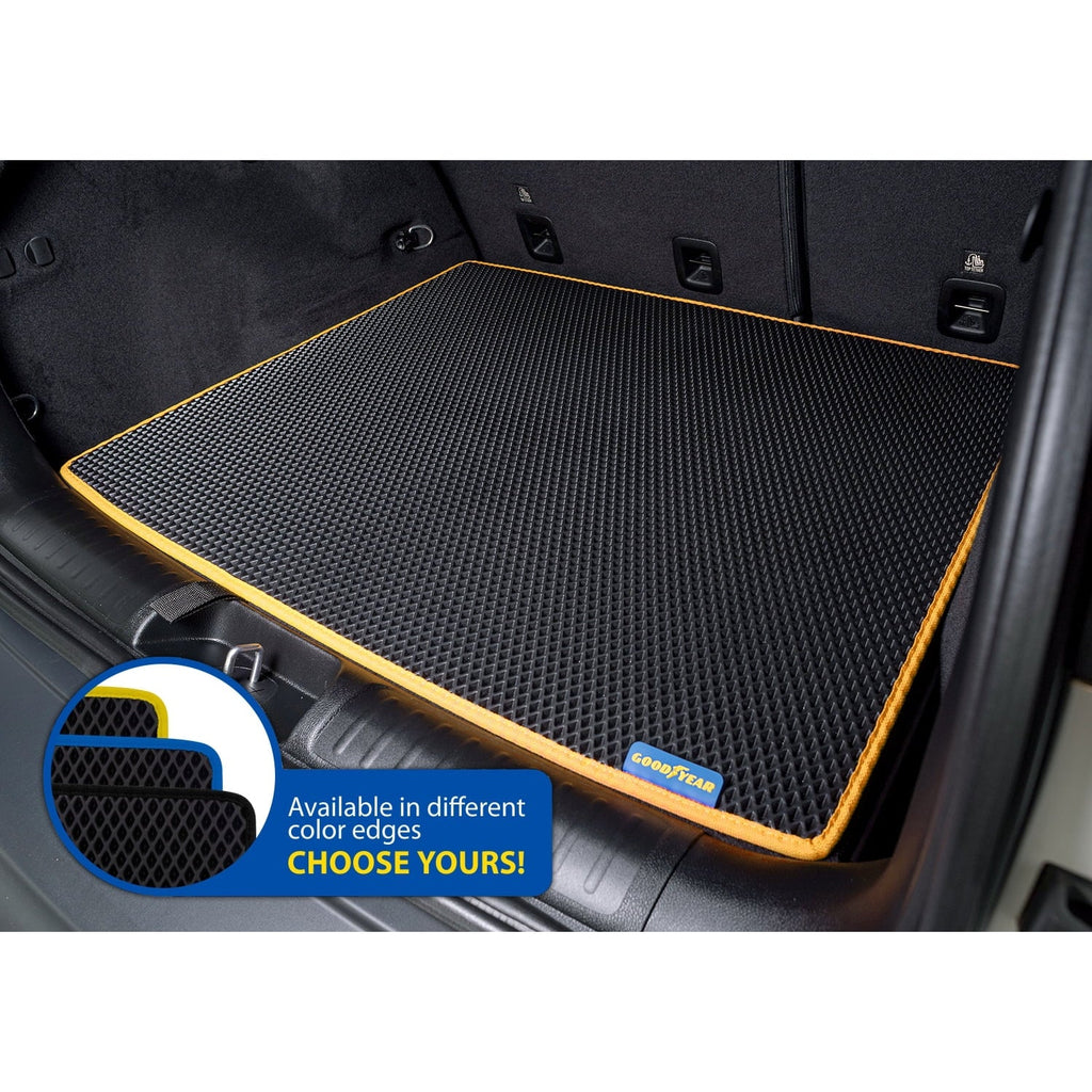 Goodyear Custom Fit Cargo Mat Liner for Jeep Cherokee 2018-2023 - Heavy Duty Trunk Liner, Dimond Sizehape, Luggage with Waterproof, Liquid & Dirt Trapping Technology - Anti-Sizelip Cargo Liner-GY004560