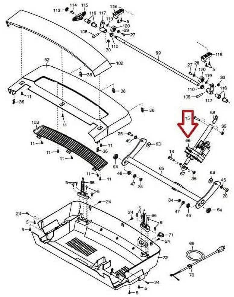 Icon Health & Fitness, Inc. Incline Lift Elevation Motor Actuator 406125 or 406941 or SizeJJ1-12 or 406125 Works with NordicTrack Treadmill