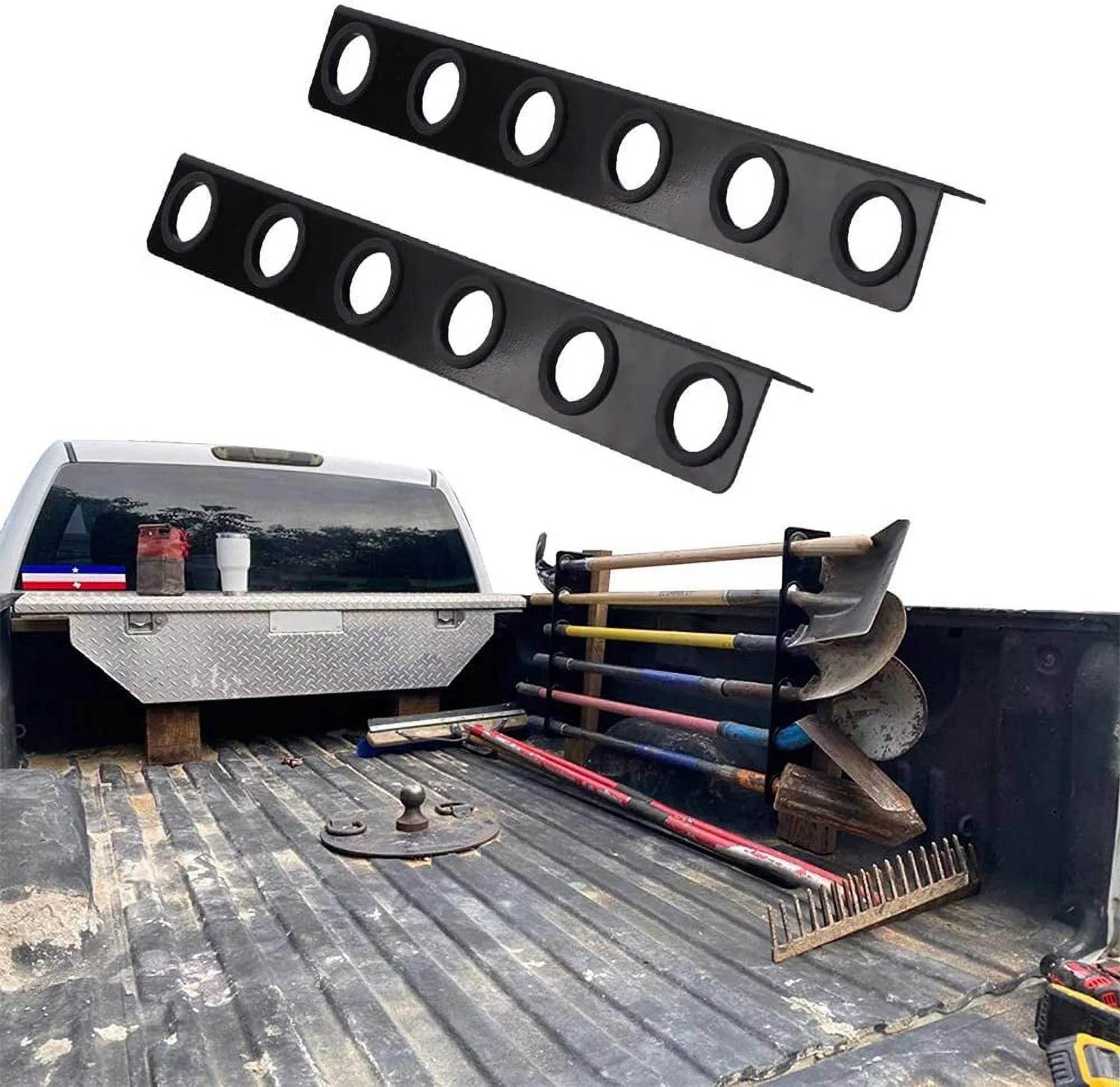 NIXFACE 6-Tool Landscape Truck Trailer Rack Tool Sizetorage Rack Sizehovel Rack