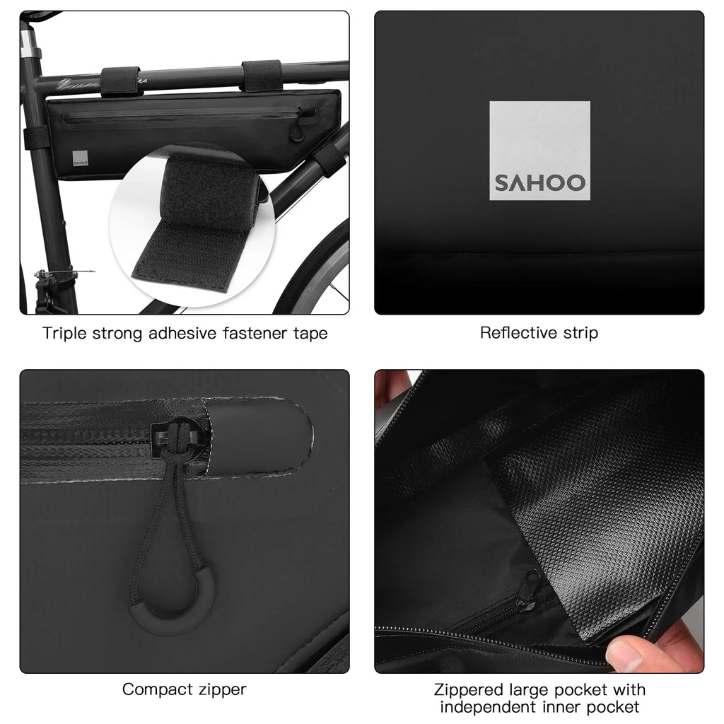 SizeAHOO Bike Pack,Tube Frame Road Bike Pouch Bike Under Tube Waterproof Bike Frame M Road Frame  MTB