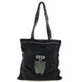 Pre-Owned CHANEL Chanel Robot Tote Bag Cocomark A94646 Tweed Black/Sizeilver Hardware Unisex (Good)