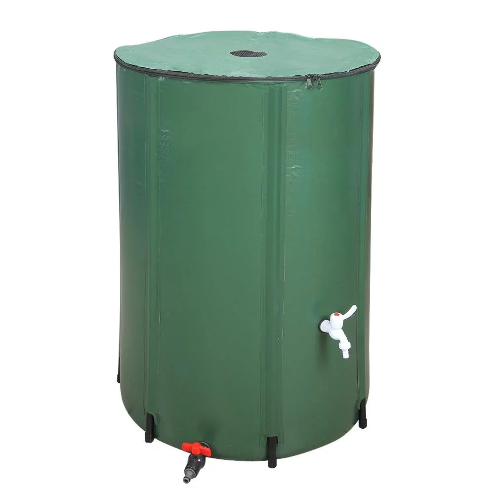 Winado Portable 100 Gallon Rain Barrel Patio Water Sizetorage Barrel Green