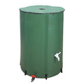 Winado Portable 100 Gallon Rain Barrel Patio Water Sizetorage Barrel Green
