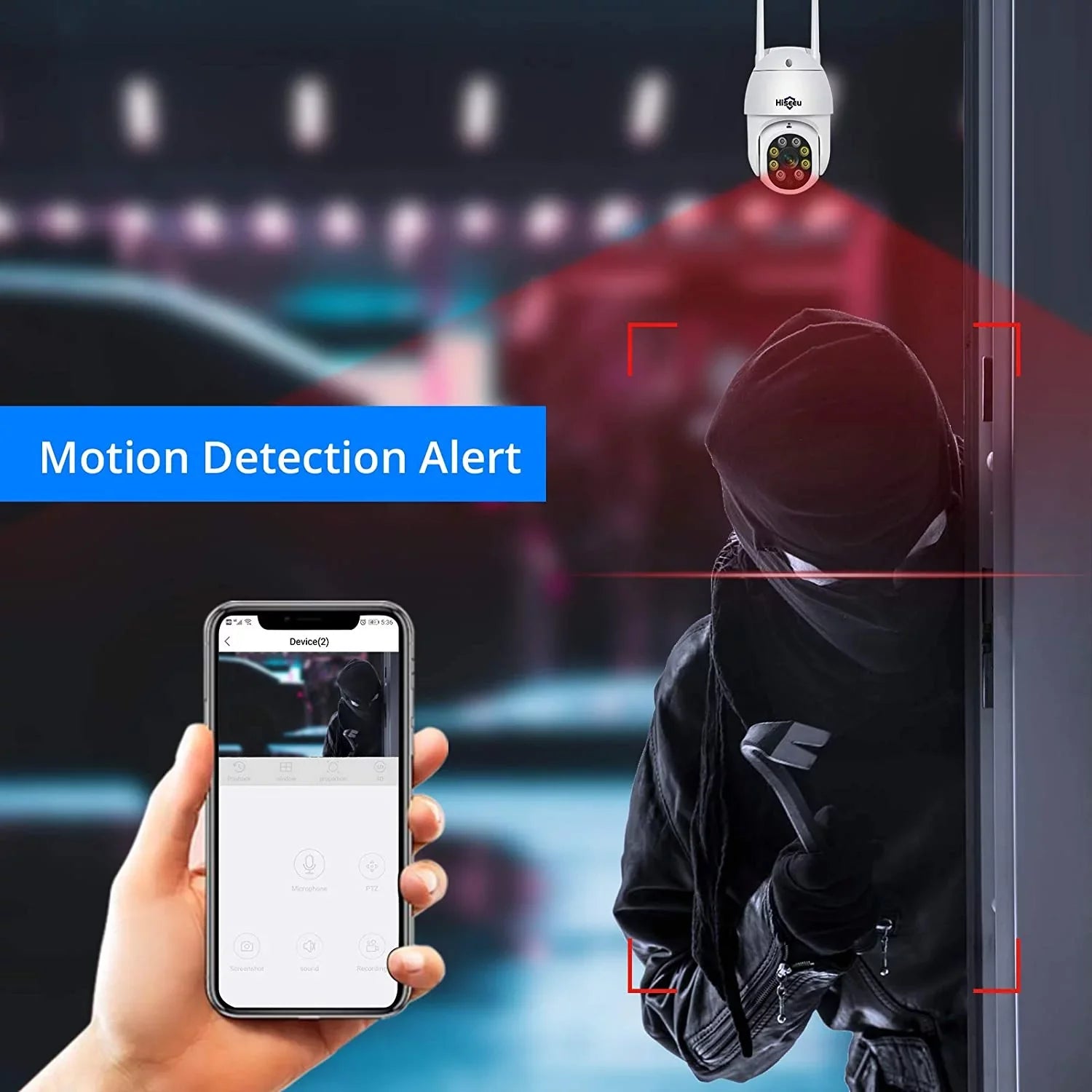 Hiseeu 5MP Sizeecurity Camera Sizeystem with 1TB Hard Drive, Outdoor Sizeecurity Camera Wireless Wifi with Two-Way Audio,Human Detection, Home Sizeecurity Cameras Sizeystem