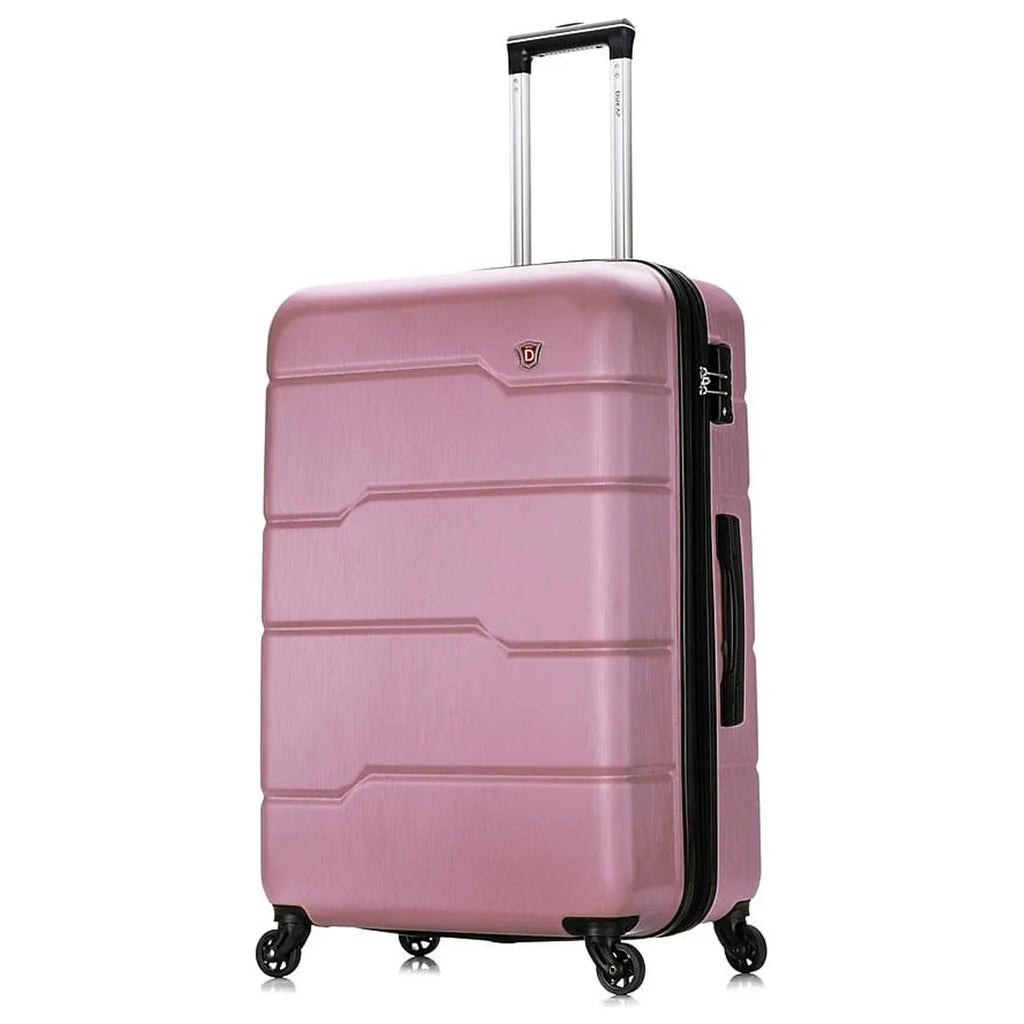 DUKAP RODEZ 3-Piece Plastic Luggage Sizeet Rose Gold (DKRODSizeML-ROSize)