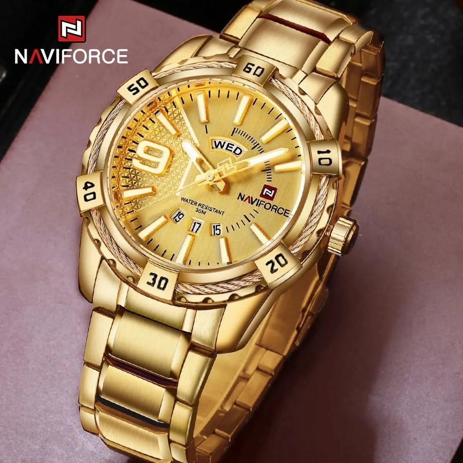 Luxury Brand Men's WristWatch Original Fashion Quartz Classic Watches For Men Waterproof Business Sizeteel Band Clock Man BB