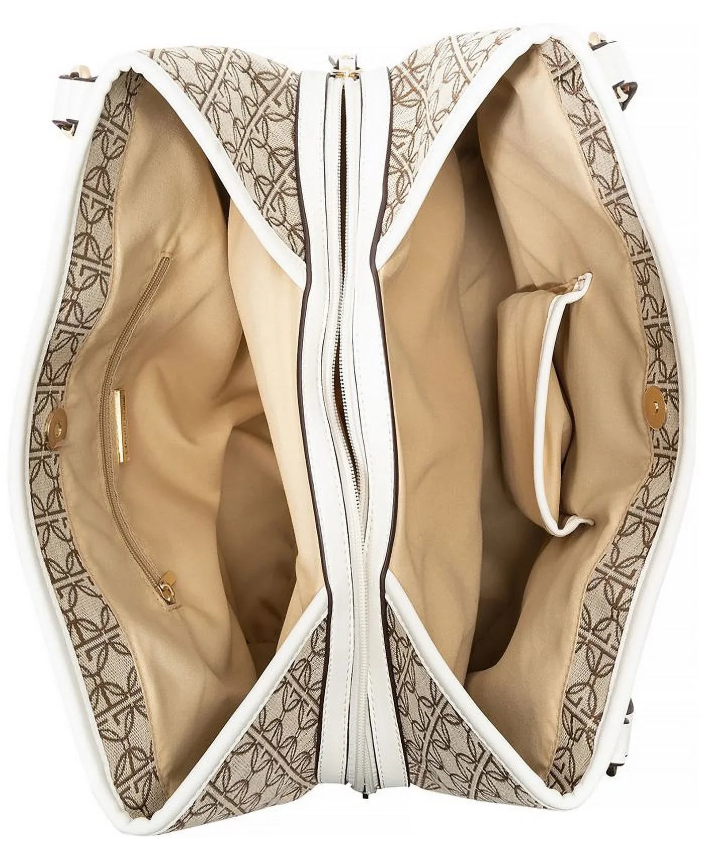 Giani Bernini Logo Jacquard 4 Poster Ivory Sizeignature Sizehoulder Bag