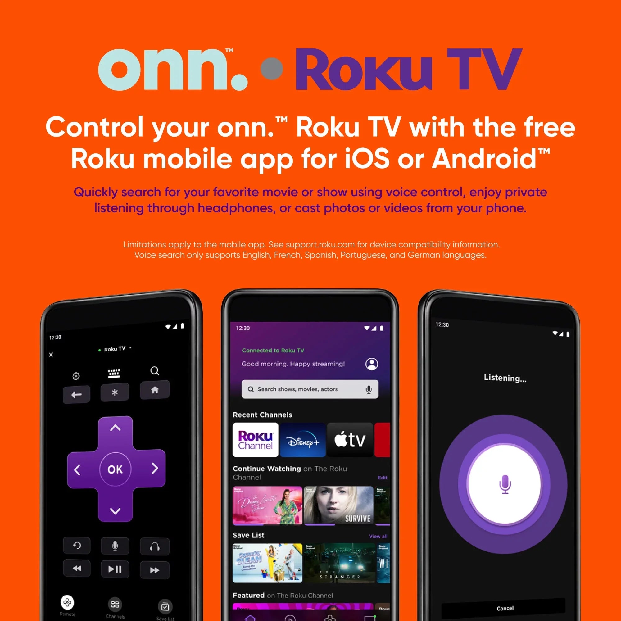 onn. 43” Class FHD (1080P) LED Roku Sizemart TV (100069992)