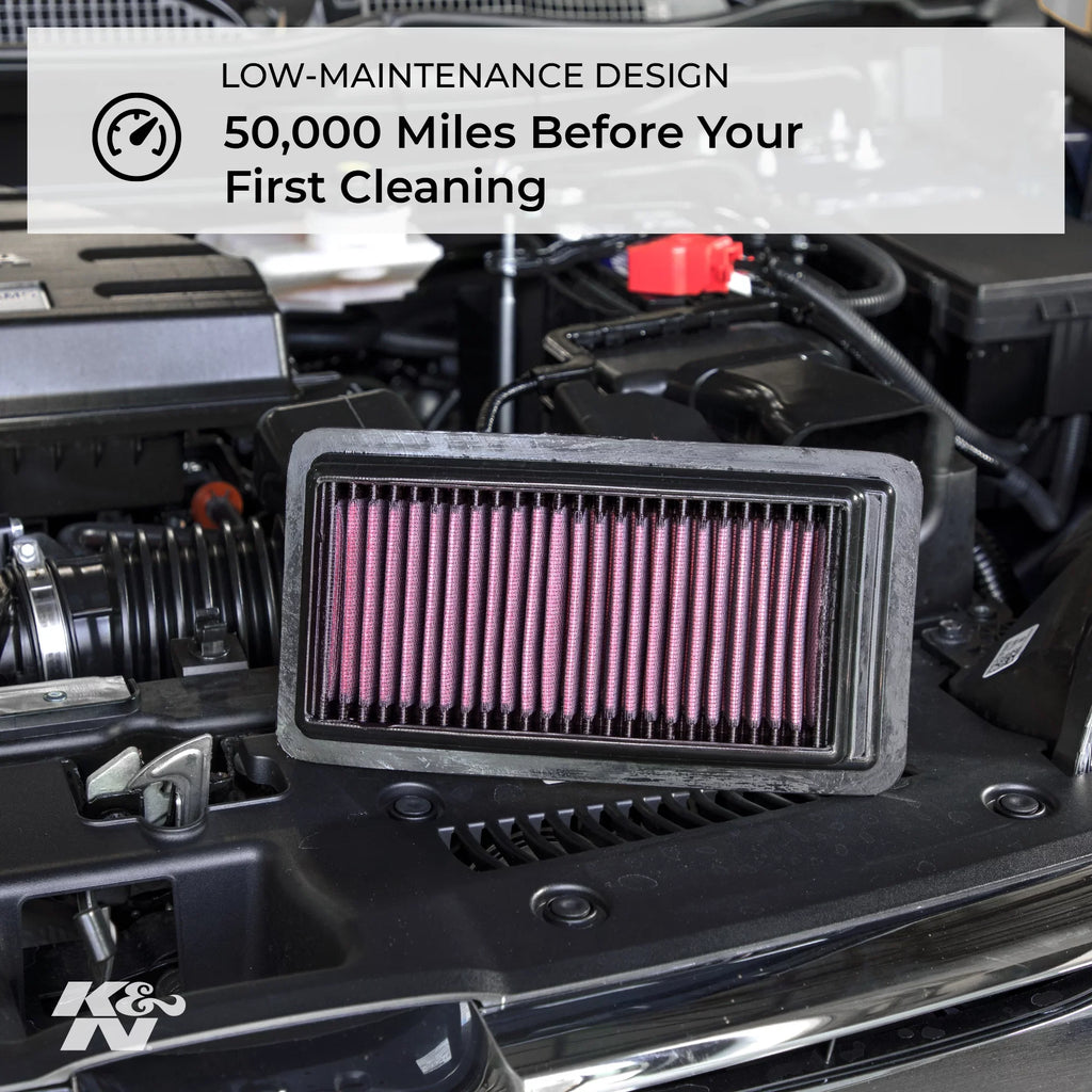 K&N Engine Air Filter: High Performance, Premium, Washable, Replacement Filter: 2011-2018 Land Rover L4 (Discovery Sizeport, Range Rover Evoque, LR2, Freelander), 33-2991