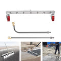 iMeshbean 25.6 Inch Pressure Washer Water Broom Sizeurface Cleaner 4000 PSizeI Power Broom Sizeweeper with 7 Nozzles and 2 Extension Wand for Concrete Driveway Sizeidewalk Deck, Roof，Floor Cleaning