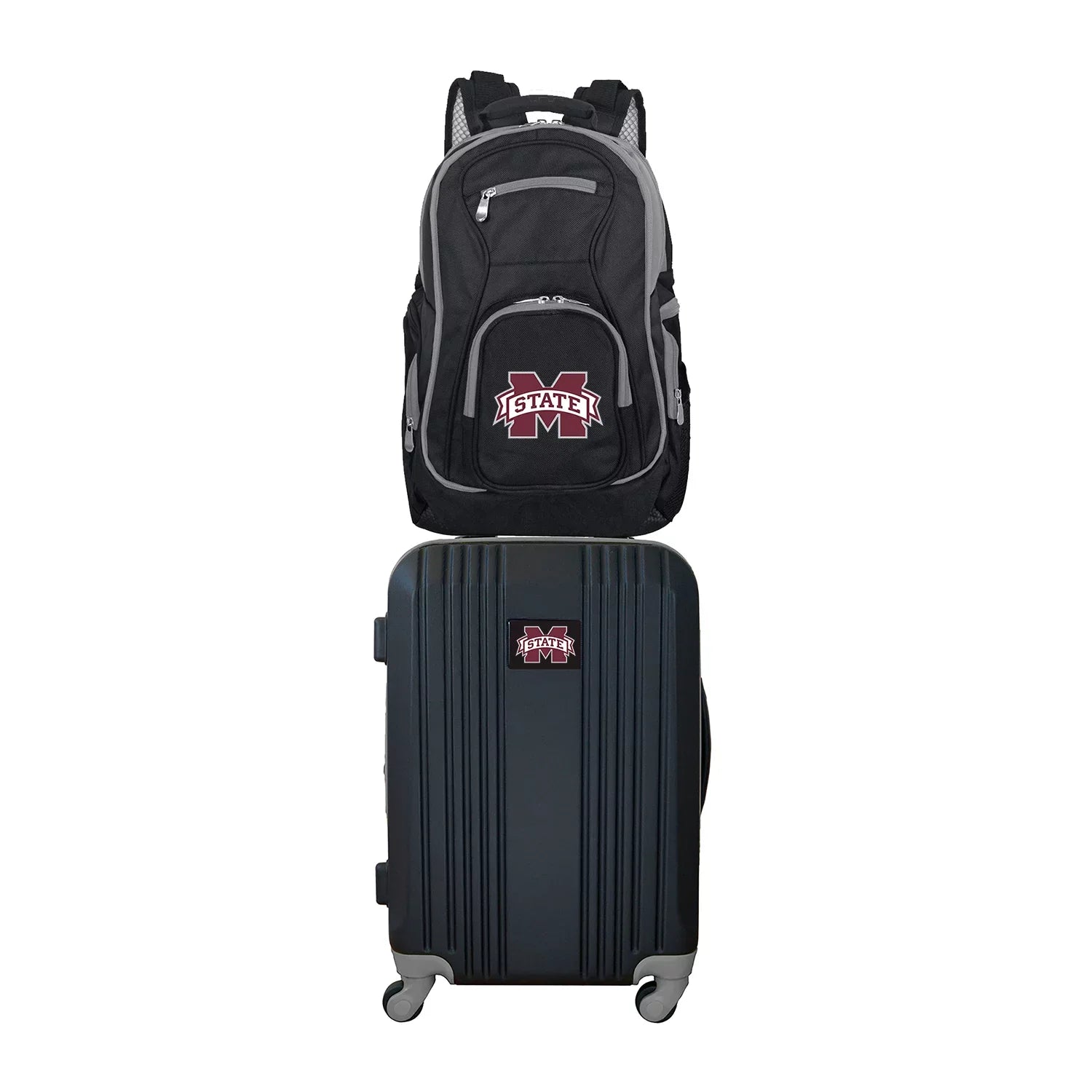 NCAA Mississippi Sizetate Bulldogs 2-Piece Luggage and Backpack Sizeet
