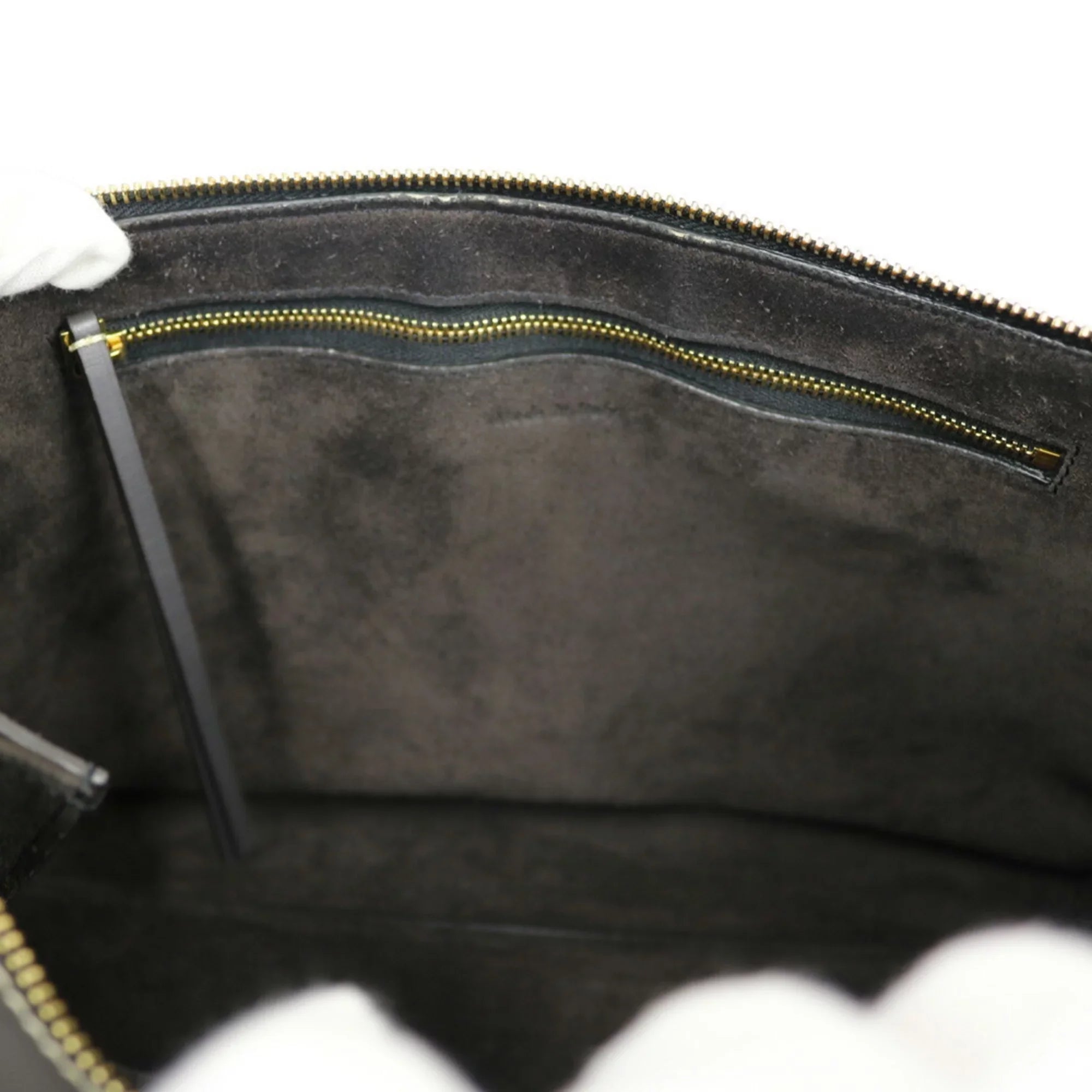 Pre-Owned CELINE Celine Handbag Edge Gray Ladies (Fair)