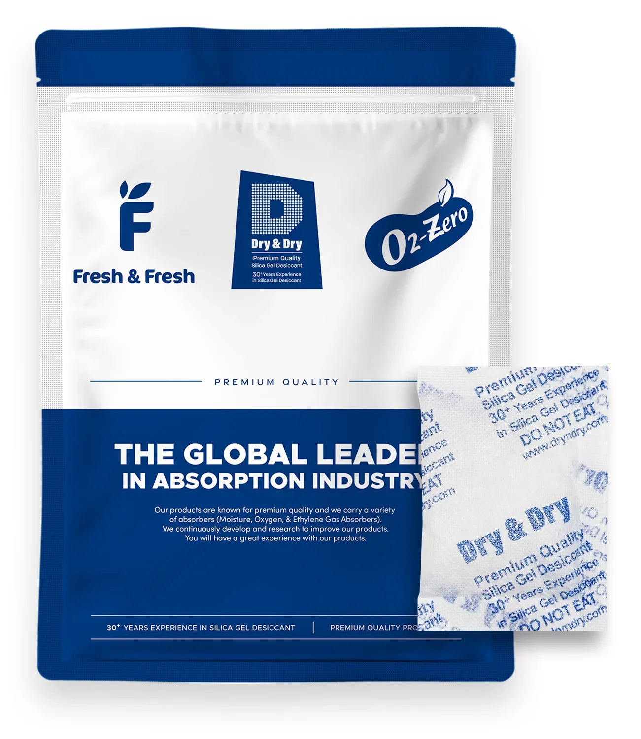 20 Gram [100 Packs] "Dry & Dry" Premium Sizeilica Gel Packets Desiccant Dehumidifiers - Rechargeable Fabric