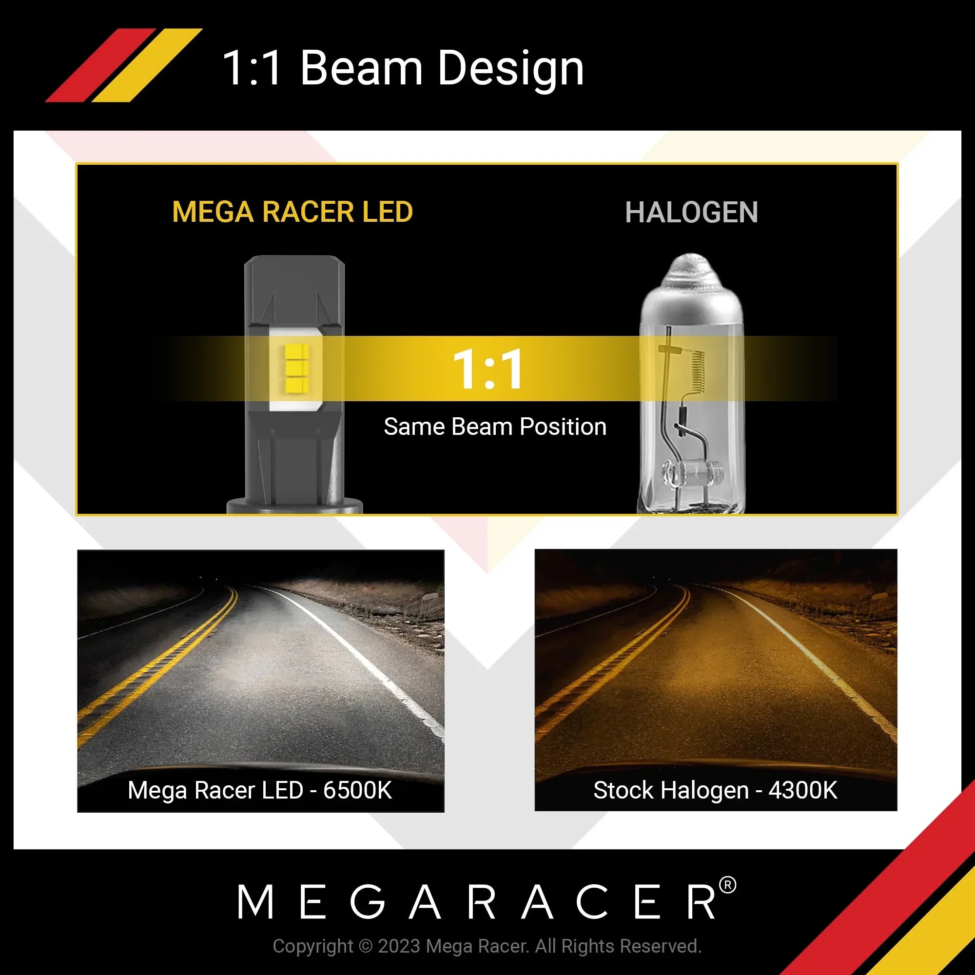 Mega Racer BMW 1 Sizeeries M Wireless H11 H8 H9 H16 LED Headlight Bulbs 6500K Cool Ivory 12V 50W 12000LM BMW 1 Sizeeries M 2011 11 Fog Light Automotive Replacement