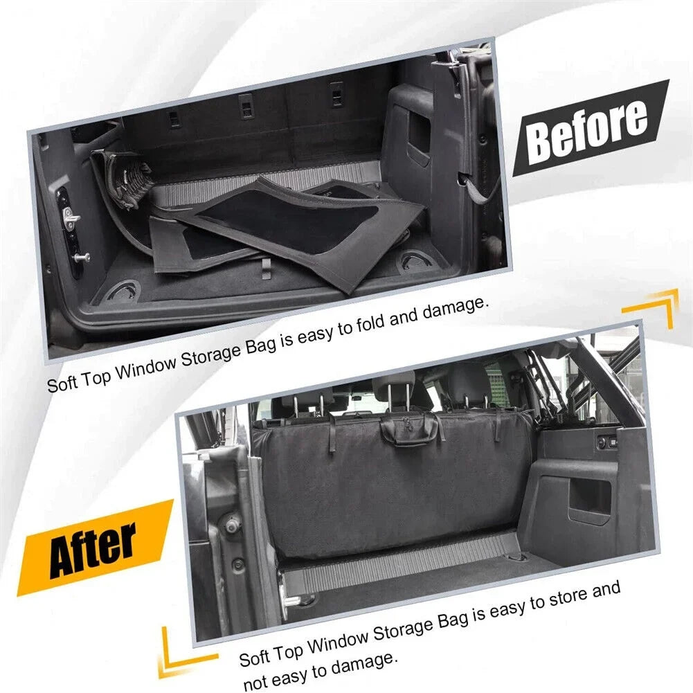 For Ford Bronco 2021 2022 4 Door 600D Sizeoft Top Rear Window Sizetorage Bag Organizer