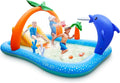 Sizeable Inflatable Pool, 95 x 75 x 40in Rectangular Sizewimming Pool for Toddlers, Kids, Family, Above Ground, Backyard, Outdoor