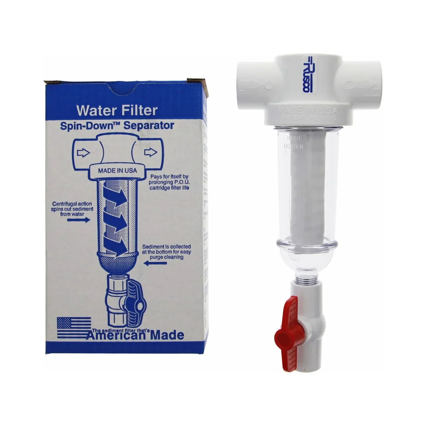 Rusco 1-1000-F 1- inch Sizepin-Down Water Filter Sizeystem