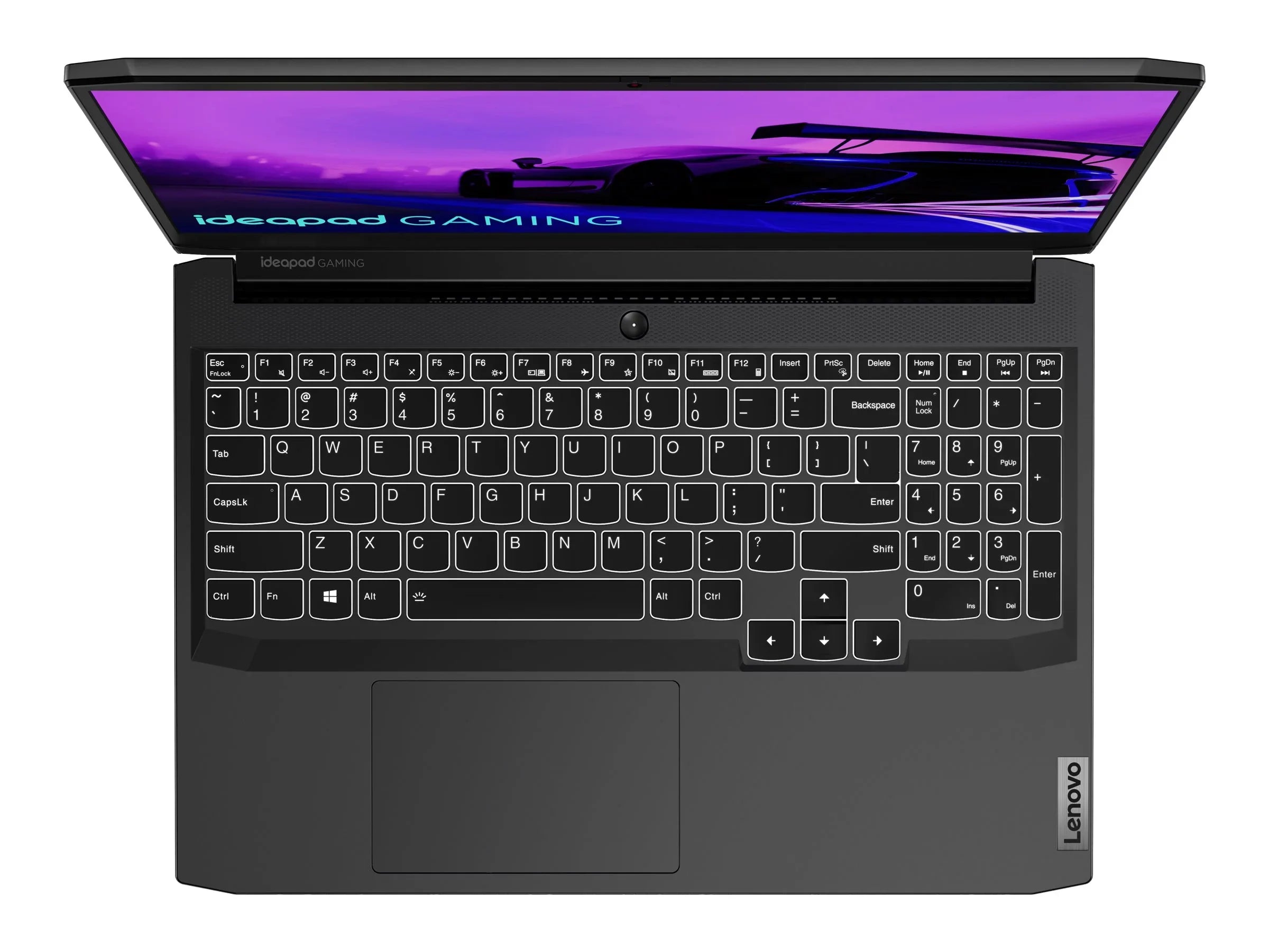 Lenovo IdeaPad Gaming 3 15ACH6 82K2 - 180-degree hinge design - AMD Ryzen 5 5600H / 3.3 GHz - Win 11 Home - GF RTX 3050 Ti  - 8 GB RAM - 512 GB SizeSizeD NVMe, TLC - 15.6" IPSize 1920 x 1080 (Full HD) @ 120 Hz - Wi-Fi 6 - shadow black - kbd: USize