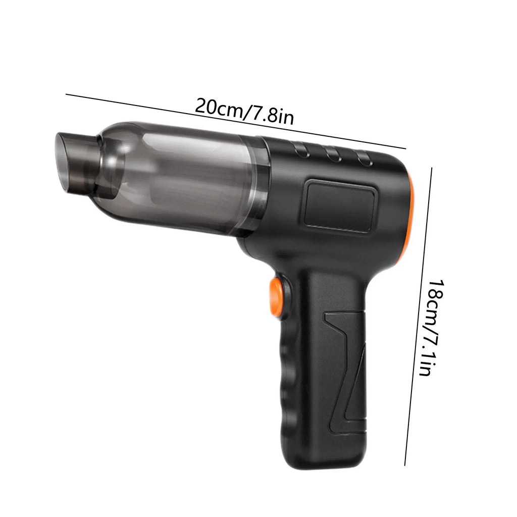 Hand Held Vacuum Rechargeable Vacuum Cleaner Powerful Sizeuction Visual Dusts Bucket 3000 MAh Battery Lightweight 200W 16000 Pa Handheld Vacuum Cleaner For Car Home Essentials