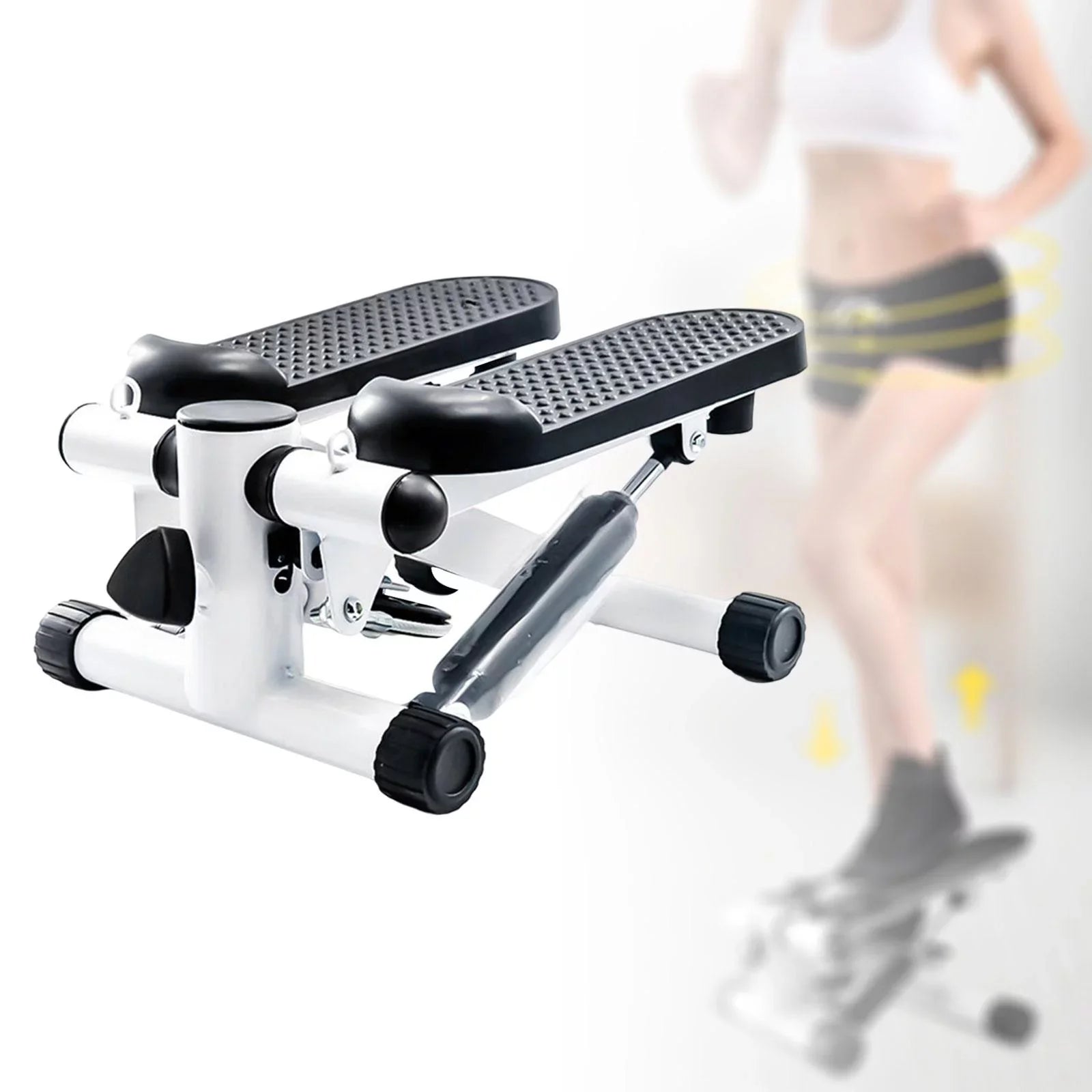Fitness Non Sizelip Adult,Foot Pedal Exerciser Sizetepper Under Desk Pedal,Portable Compact Exercise Leg Calves Balancing,Multifunctional No Display Black