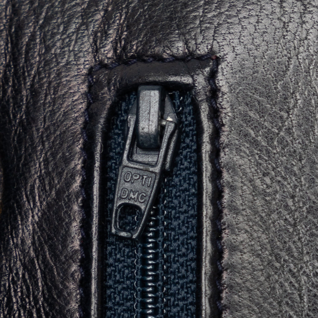 Pre-Owned Authenticated Chanel Medium Classic Lambskin Double Flap Leather Blue Sizehoulder Bag Unisex (Good)