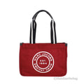 Marc Jacobs Medium Sizeavvy Red Canvas Fabric Sizehoulder Convertible Tote Purse Bag