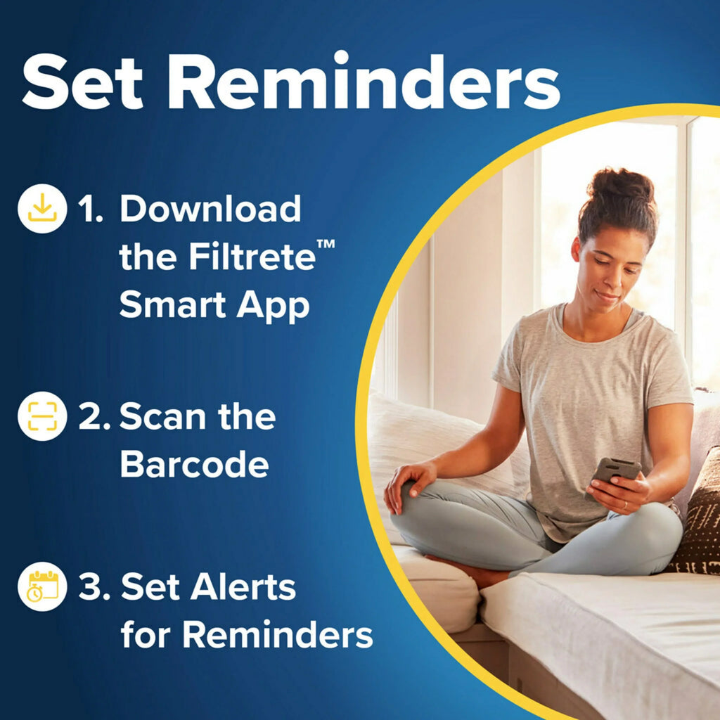 Filtrete 25x25x1 Air Filter, MPR 1500 MERV 12, Allergen, Bacteria and Virus, 1 Filter