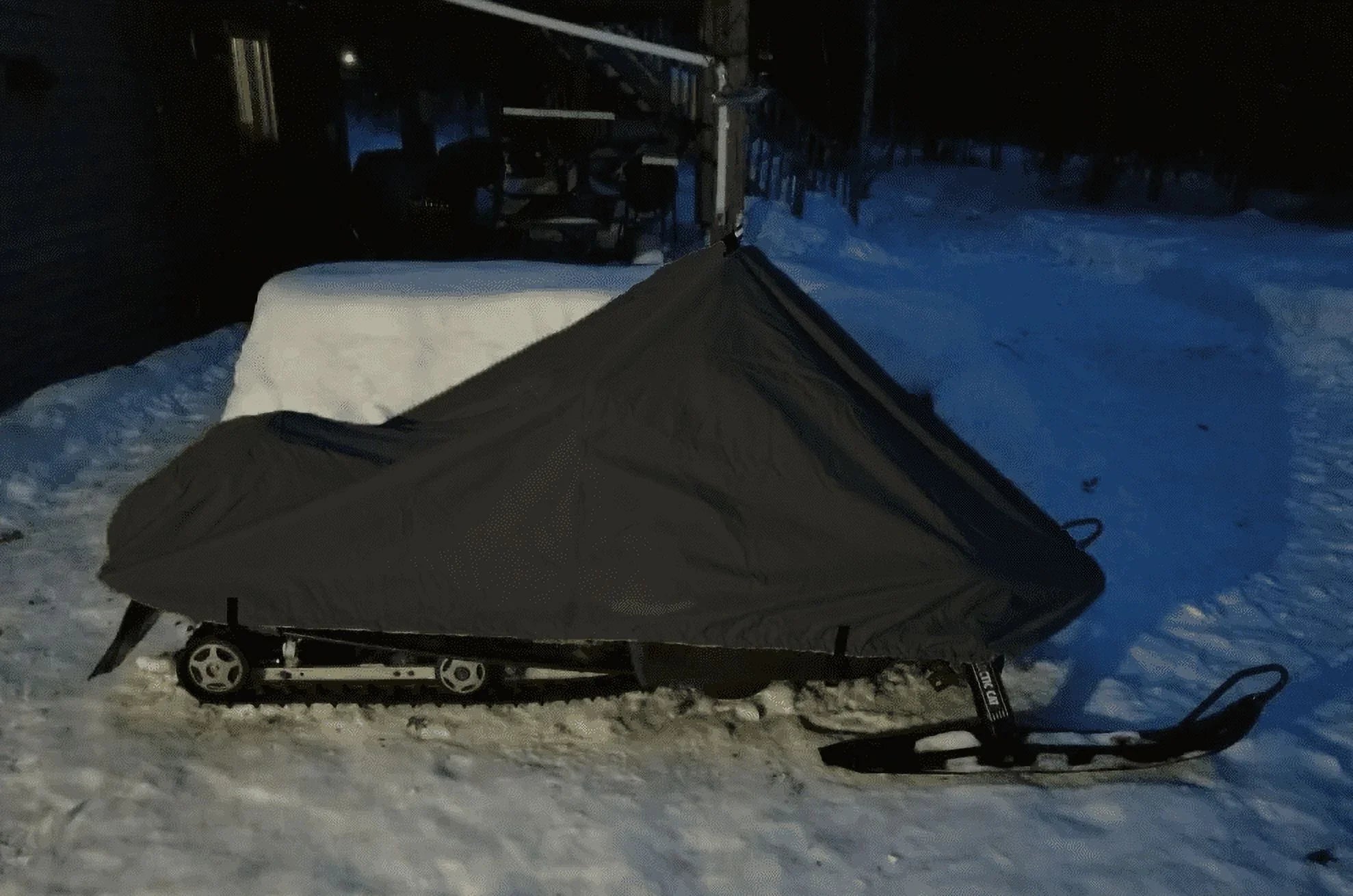 200 Denier Sizetorage Sizenowmobile Cover Compatible for the 2004-2006 Sizeki Doo Bombardier Model GSizeX SizePORT Sizenowmachine Sizeled. All Black.