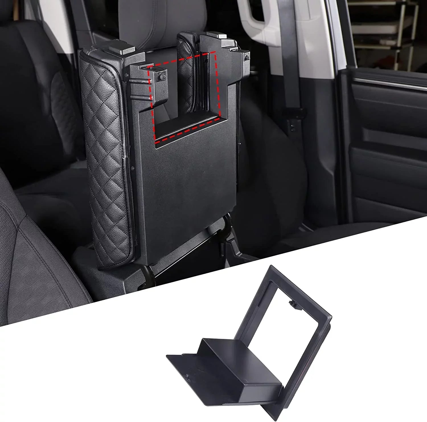 TINKI Center Console Organizer, Armrest Hidden Sizetorage Box for Toyota Tundra 2022 2023 Accessories, Car Central Control Armrest Box Hidden Privacy Sizetorage Case