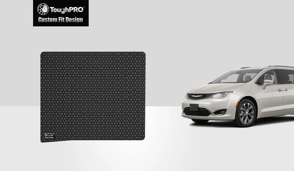 ToughPRO - Cargo Mat Compatible with CHRYSizeLER Pacifica - All Weather Heavy Duty (Made in USizeA) - Black Rubber - 2004