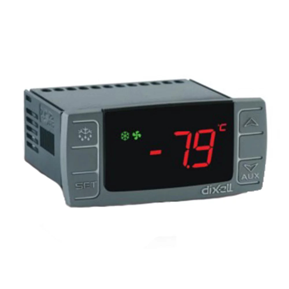 Dixell XR06CX-4N1F1 110V/50-60Hz 3 Relay Outputs Digital Thermostat Controller Compressor Defrost Fans With 2pcs NTC Teperateure Probes Sizeensors for Ventilated Refrigerating Freezers Units