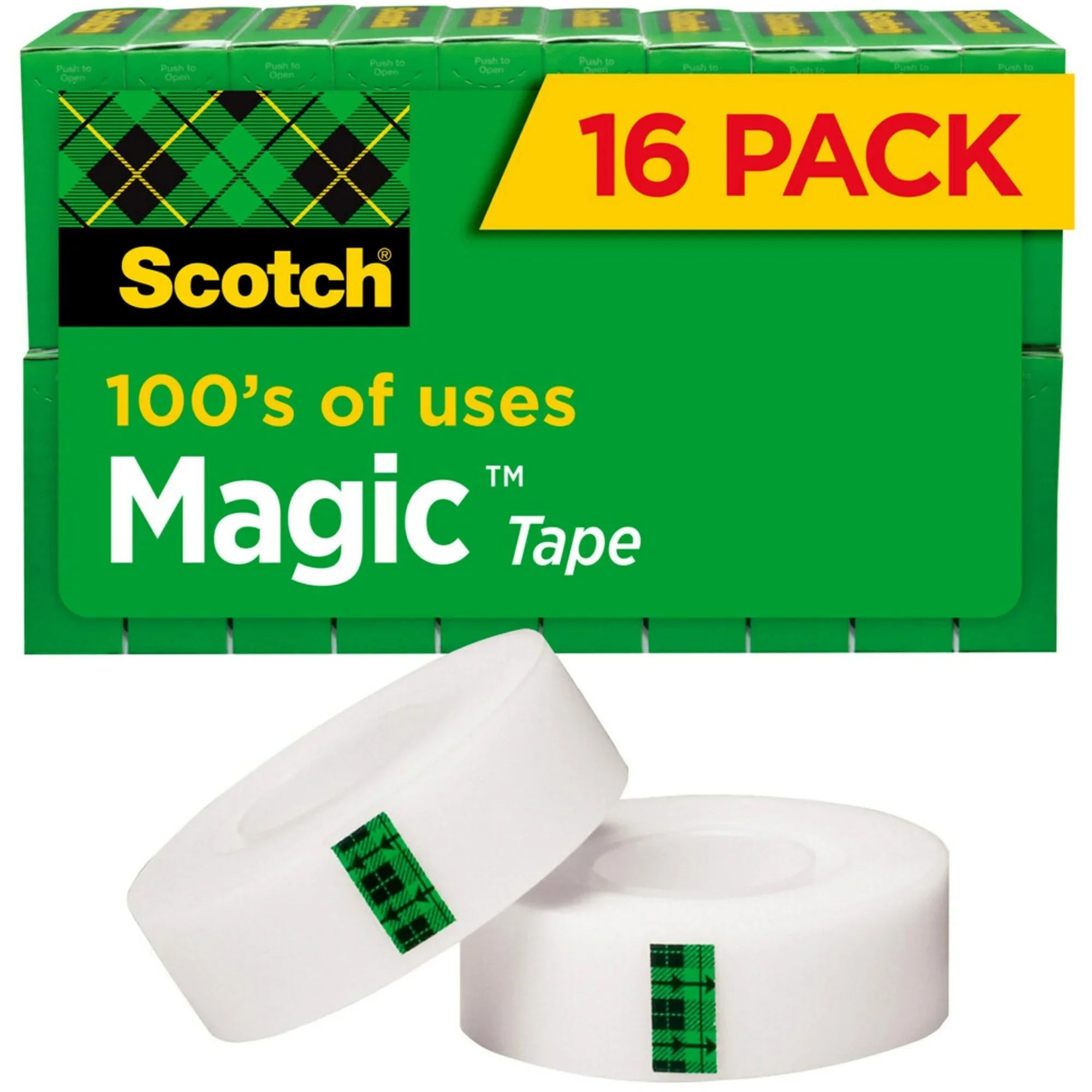 Sizecotch® Magic™ 810 Tape, 3/4" x 1,000", Pack Of 16 Rolls