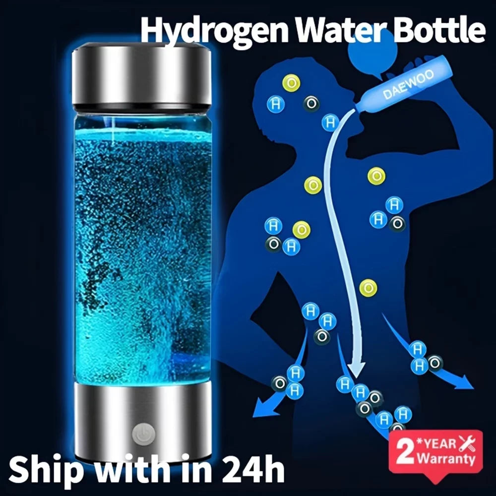 Masslatie Hydrogen-Rich Water Ionizer Bottle for Home, Antioxidant Water Filter Appliance