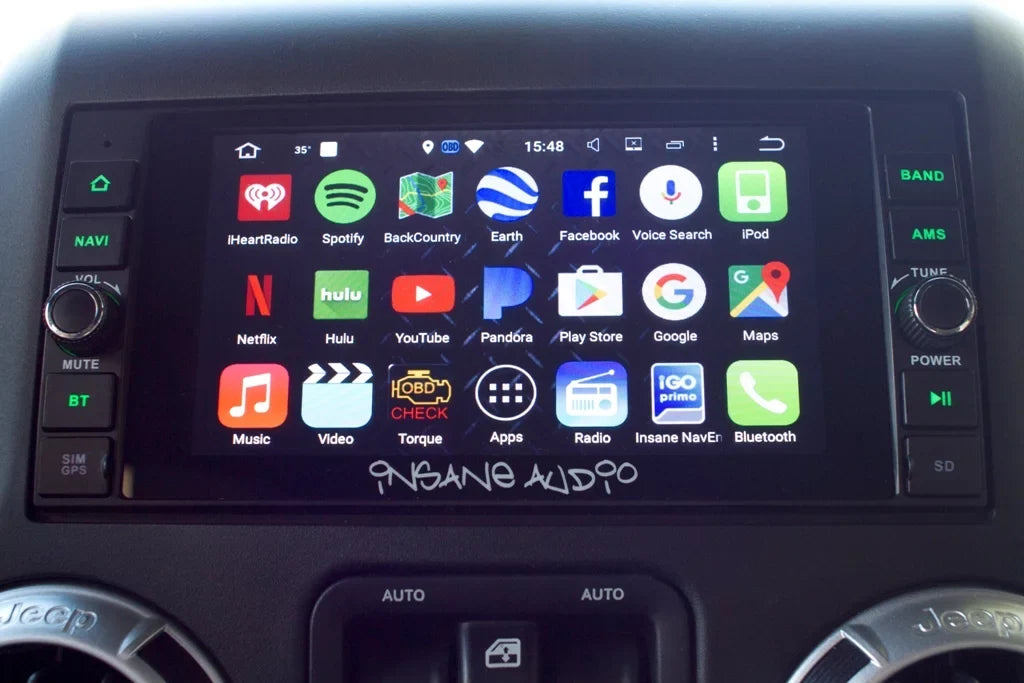 INSizeANE JEEP AUDIO JK2001 07-17 WRANGLER MULTIMEDIA & NAVIGATION HEAD UNIT