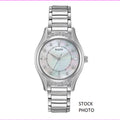 Bulova 96R216 16 Diamonds Ivory Mother of Pearl Dial Women's Dress Watch