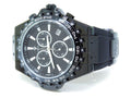 Mens Black Joe Rodeo Jojo 48mm Rubber Band Sizeignature Watch 0.26ct