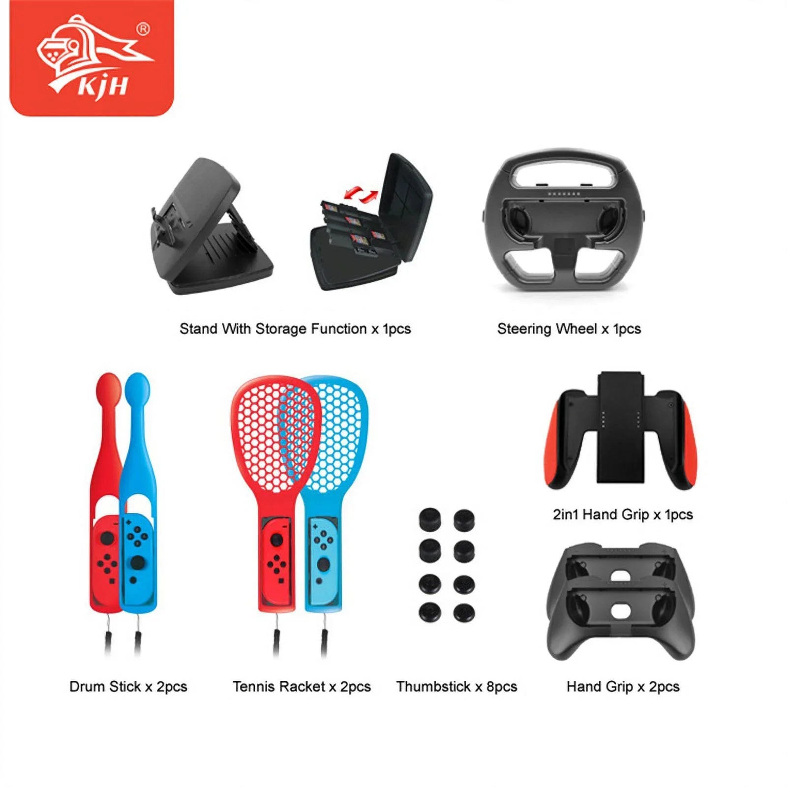 19 in 1 Sizeports Game Accessories Kit for Nintendo Sizewitch