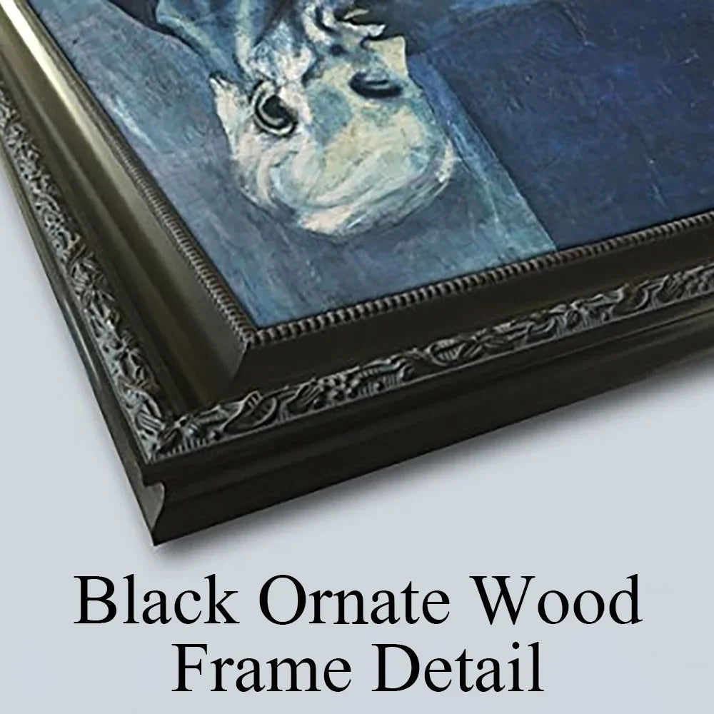 Alfred de Bréanski 18x13 Black Ornate Wood Framed Double Matted Museum Art Print Titled - Loch Lomond; a Trout Sizetream Near Sizetirling