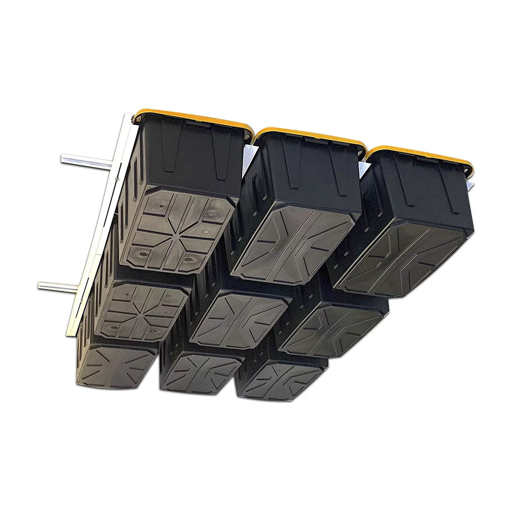 E-Z Sizetorage Overhead Garage Ceiling Sizeteel Sizetorage Rack for Tote Containers