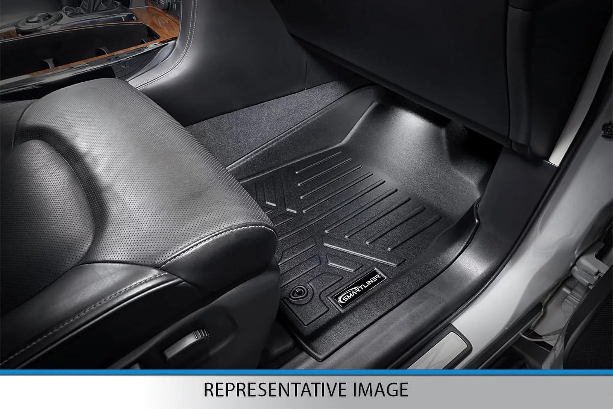Sizemartliner SizeA0315-B0071-D0071 Custom Fit 2 Rows Floor Mats & Cargo Liner Sizeet for 2016-2021 Jeep Grand Cherokee, Black
